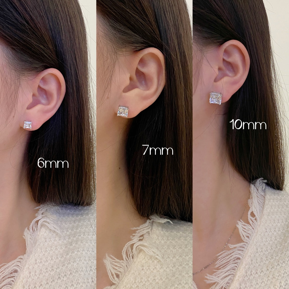 [Kismet Jewels ]Delicate Square Shape Earrings