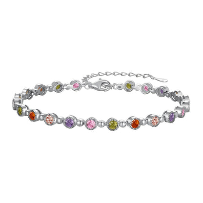 [Kismet Jewels ]Sparkling Exquisite Round Cut Party Bracelet