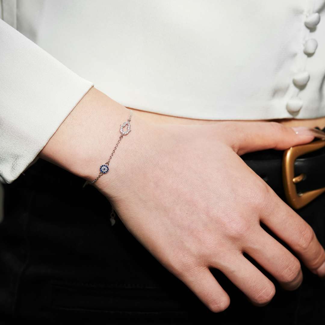 [Kismet Jewels ]Gost Shape & Round Shape Necklace