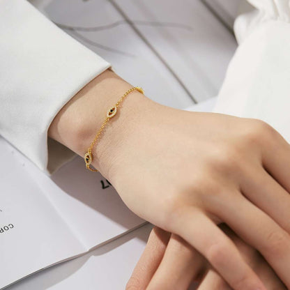 [Kismet Jewels ]Evil Eye Shape Pendent Necklace