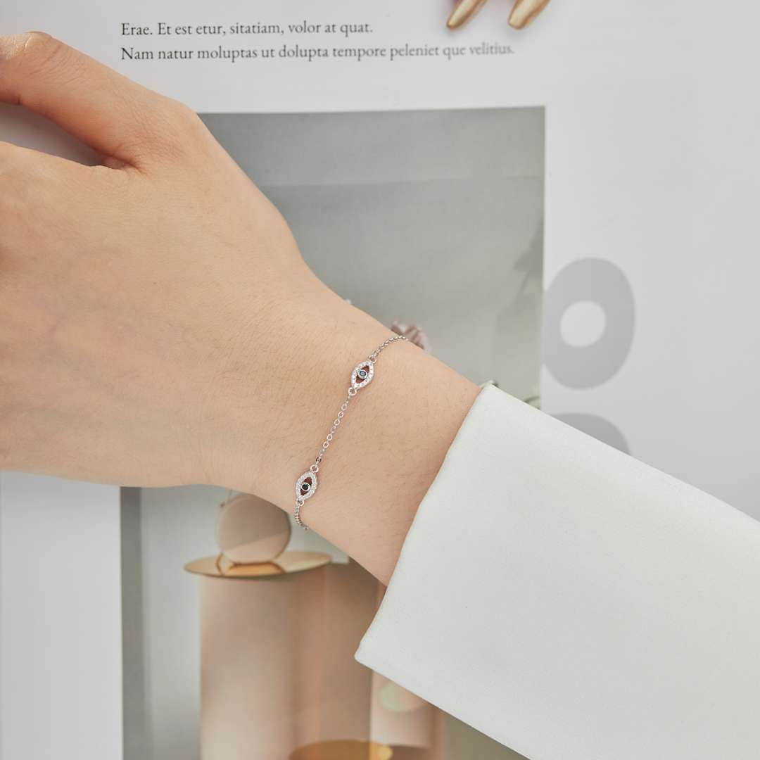 [Kismet Jewels ]Evil Eye Shape Pendent Necklace