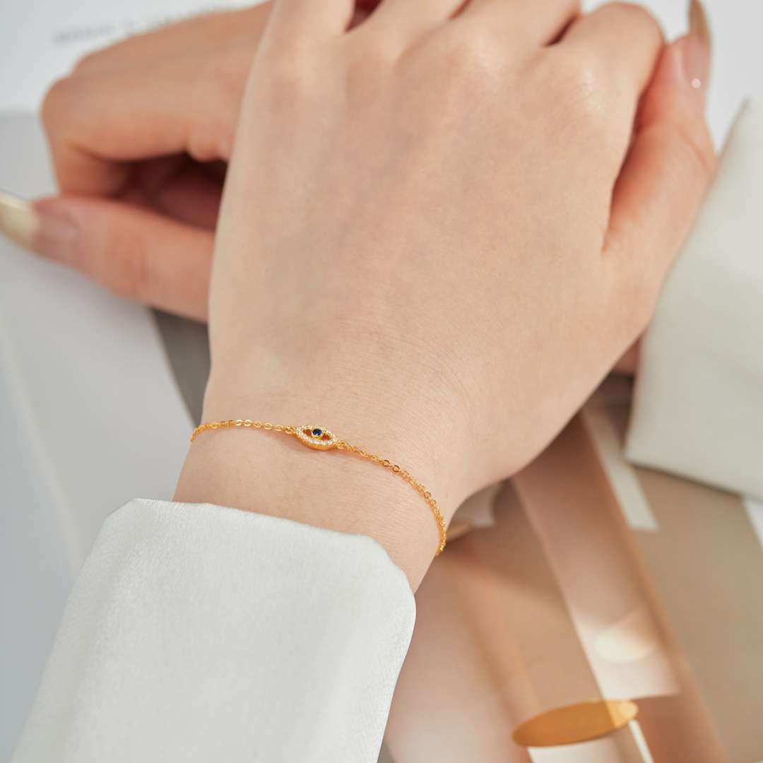 [Kismet Jewels ]Evil Eye Shape Necklace