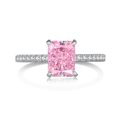 [Kismet Jewels ]2.0 Carat Dazzling Sparkling Radiant Cut Party Ring