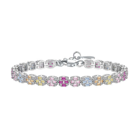[Kismet Jewels ]Delicate Colorful Emerald Cut Daily Bracelet