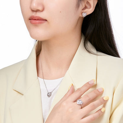 [Kismet Jewels ]Delicate Ebullient Heart Shape Wedding Ring