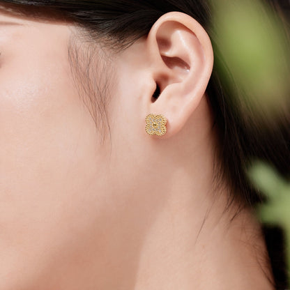 [Kismet Jewels ]Four Leaf Clover Fashion Earrings