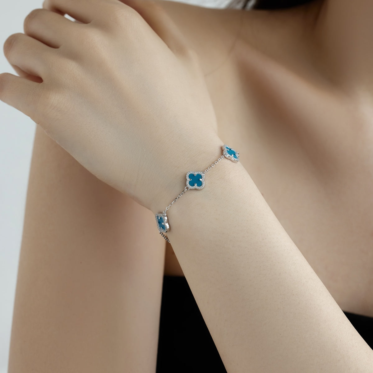 [Kismet Jewels ]Four-Leaf Clover Exquisite Bracelet