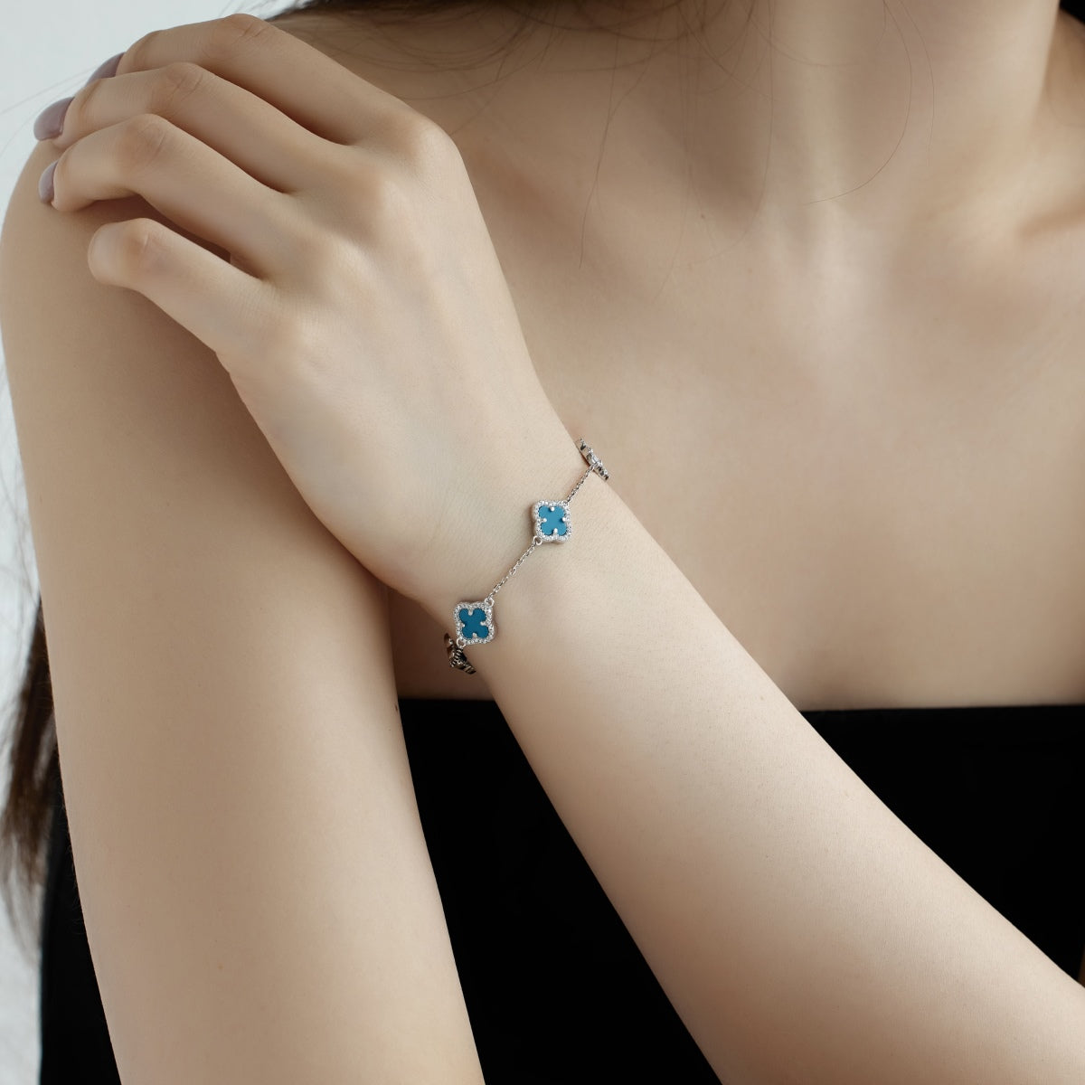 [Kismet Jewels ]Four-Leaf Clover Exquisite Bracelet