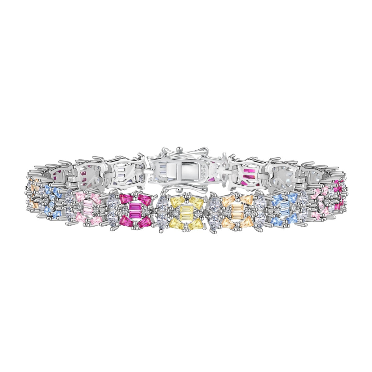 [Kismet Jewels ]Delicate Colorful Multi Cut Party Bracelet