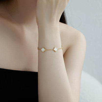 [Kismet Jewels ]Four-Leaf Clover Exquisite Bracelet