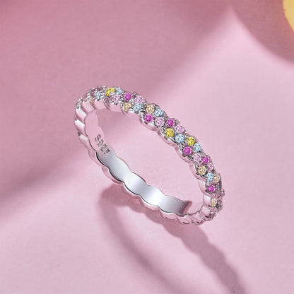 [Kismet Jewels ]Dainty Ebullient Round Cut Daily Ring