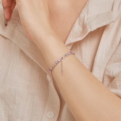 [Kismet Jewels ]Ornate Colorful Flower Shape Party Bracelet