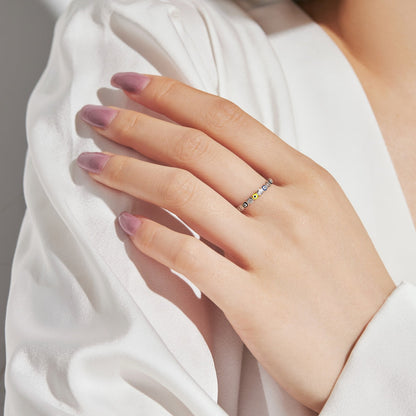 [Kismet Jewels ]Sparkling Vibrant Round Shape Daily Ring