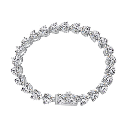 [Kismet Jewels ]0.75 Carat Elegant Romantic Heart Shape Lover Bracelet