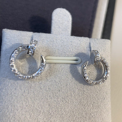 [Kismet Jewels ]JUSTE EARRINGS SILVER DIAMONDS