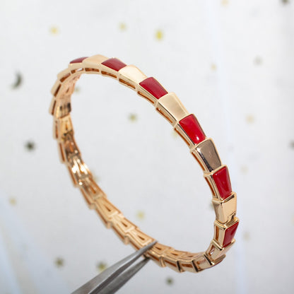 [Kismet Jewels ]SERPENTI BRACELET PINK GOLD RUBELLITE