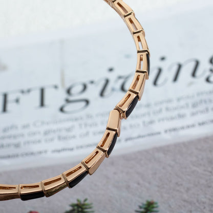 [Kismet Jewels ]SERPENTI BRACELET PINK GOLD ONYX