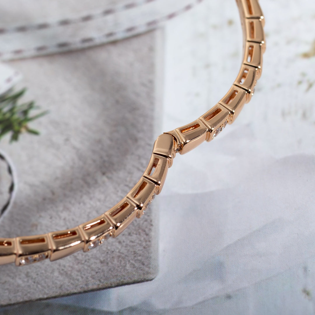 [Kismet Jewels ]SERPENTI SMALL BRACELET PINK GOLD DIAMOND