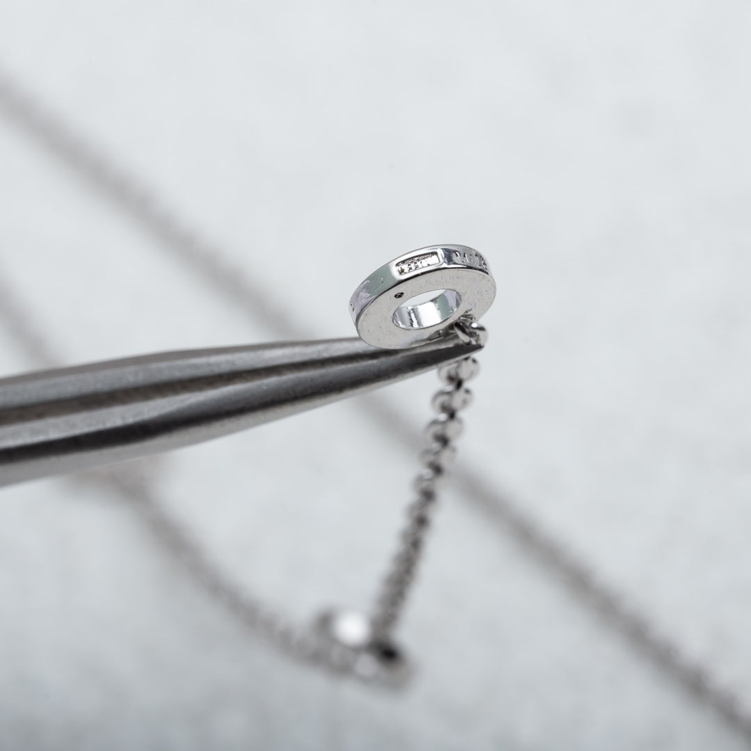 [Kismet Jewels ]PARENTESI NECKLACE SILVER DIAMOND