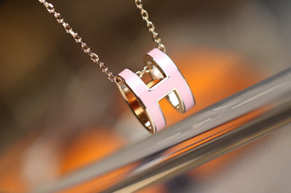 [Kismet Jewels ]POP H PEDANT PINK GOLD