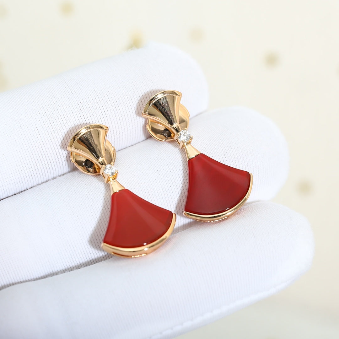 [Kismet Jewels ]DREAM Carnelian PINK GOLD EARRINGS