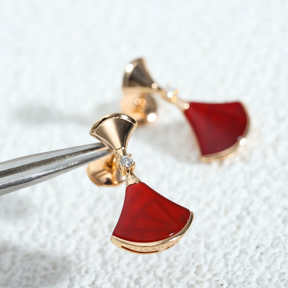 [Kismet Jewels ]DREAM Carnelian PINK GOLD EARRINGS