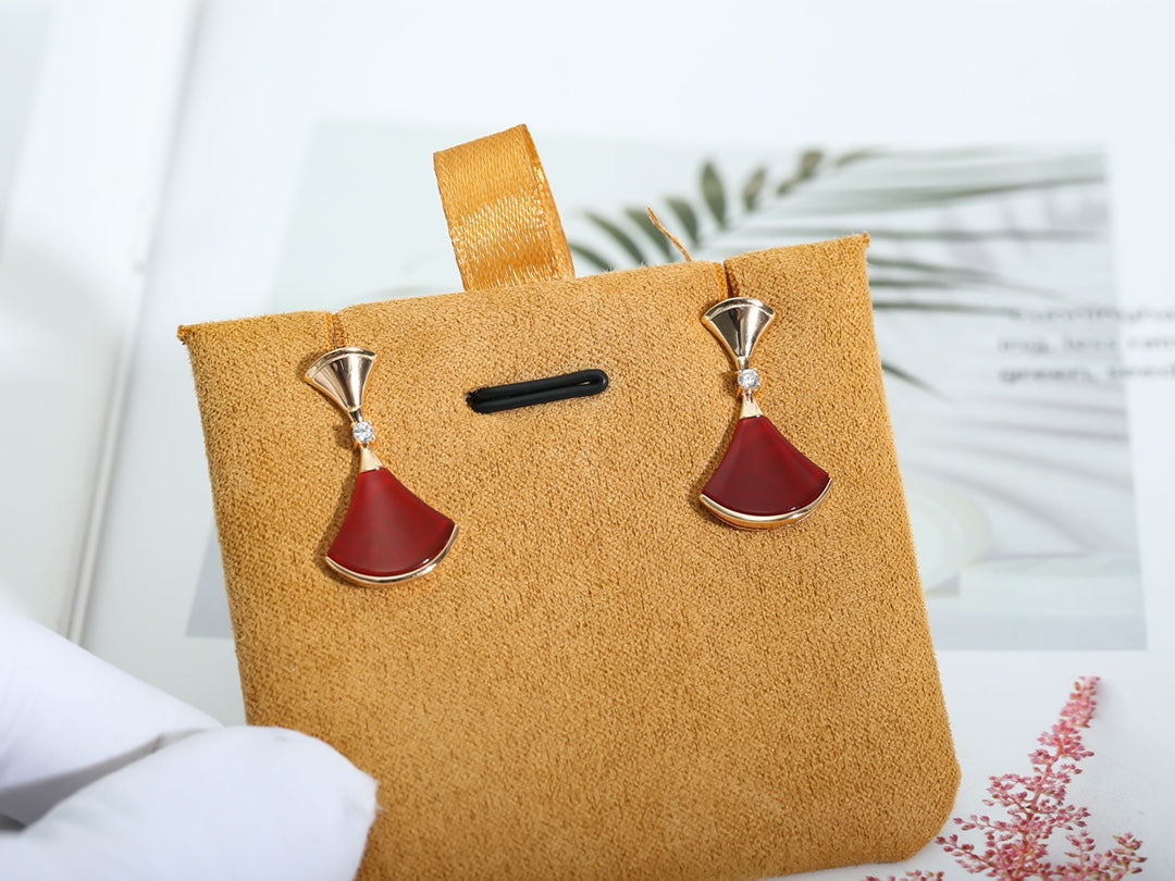 [Kismet Jewels ]DREAM Carnelian PINK GOLD EARRINGS