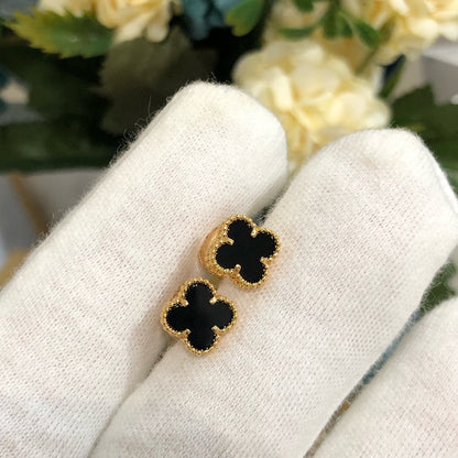 [Kismet Jewels ]CLOVER MINI GOLD EARRINGS