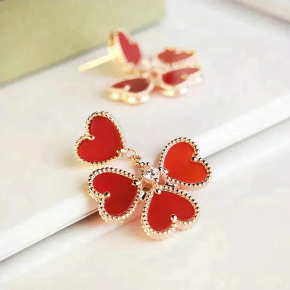 [Kismet Jewels ]SWEET CLOVER CARNELIAN EARRINGS