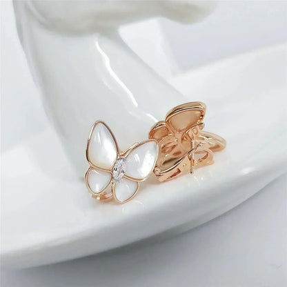 [Kismet Jewels ]BUTTERFLY MOP DIAMOND EARRINGS
