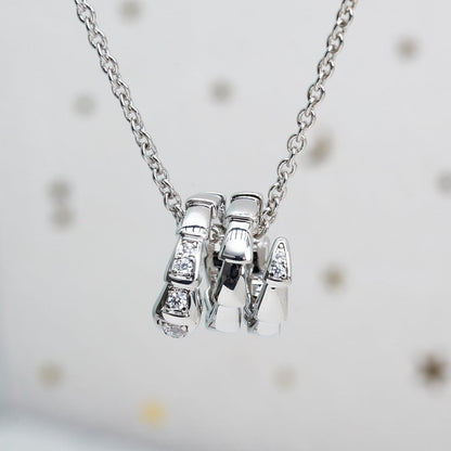 [Kismet Jewels ]SERPENTI SILVER NECKLACE DIAMOND