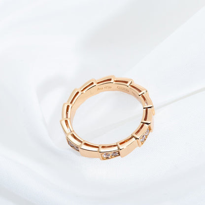 [Kismet Jewels ]SERPENTI RING PINK GOLD  3MM