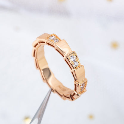 [Kismet Jewels ]SERPENTI RING PINK GOLD  3MM