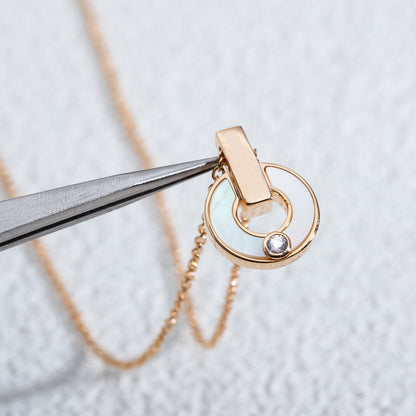 [Kismet Jewels ]GARI NECKLACE PINK GOLD MOP