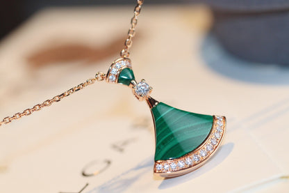[Kismet Jewels ]DREAM NECKLACE MALACHITE DIAMOND