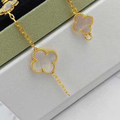[Kismet Jewels ]MAGIC CLOVER MOP GOLD BRACELET 5 MOTIFS
