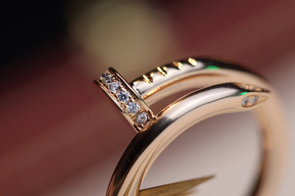 [Kismet Jewels ]JUSTE RING 2.65MM PINK GOLD DIAMOND