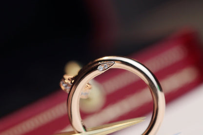 [Kismet Jewels ]JUSTE RING 2.65MM PINK GOLD DIAMOND
