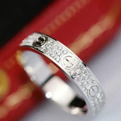 [Kismet Jewels ]LOVE RING 3.6MM DIAMOND PAVED