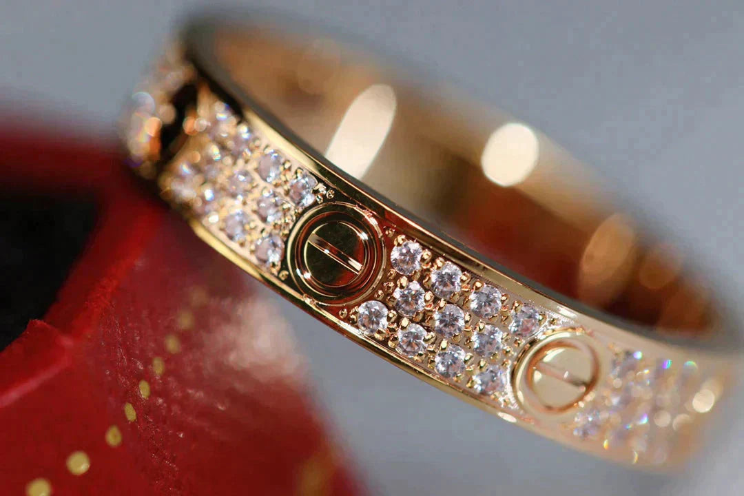 [Kismet Jewels ]LOVE RING 3.6MM DIAMOND PAVED