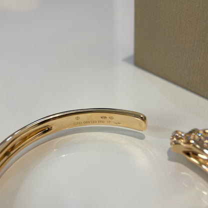 [Kismet Jewels ]PANTHERE GOLD DIAMOND OPEN BRACELET