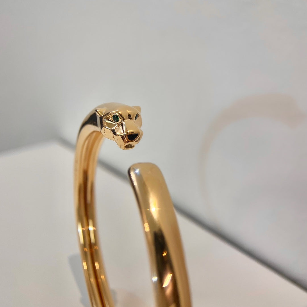 [Kismet Jewels ]PANTHERE GOLD OPEN BRACELET