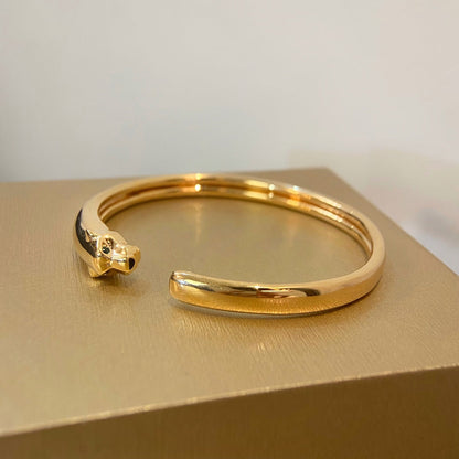 [Kismet Jewels ]PANTHERE GOLD OPEN BRACELET