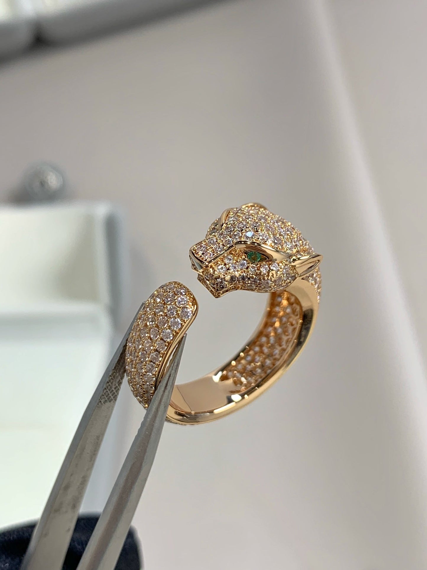 [Kismet Jewels ]PANTHERE PINK GOLD DIAMOND RING