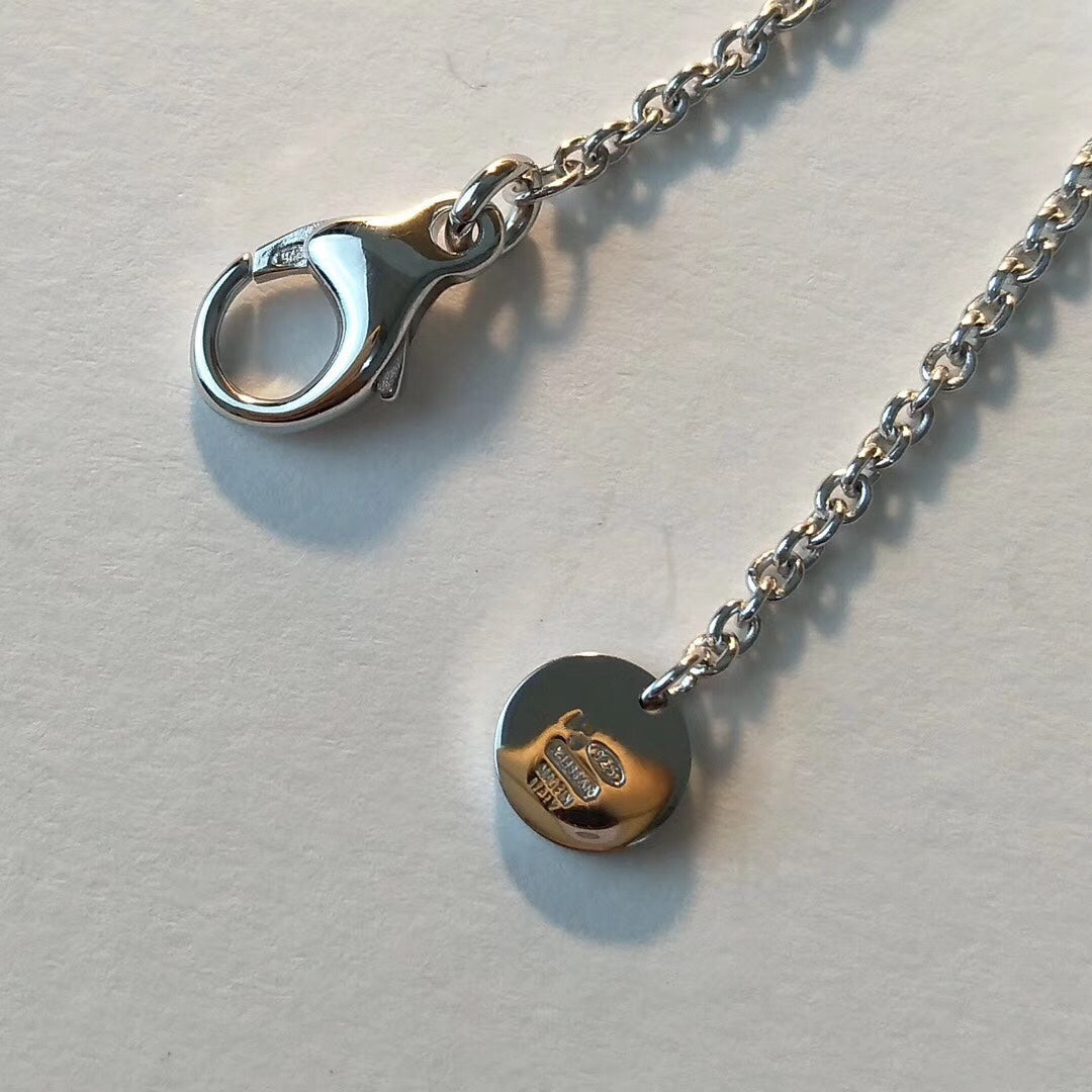 [Kismet Jewels ]ZERO 1 BLACK CERAMIC SILVER NECKLACE