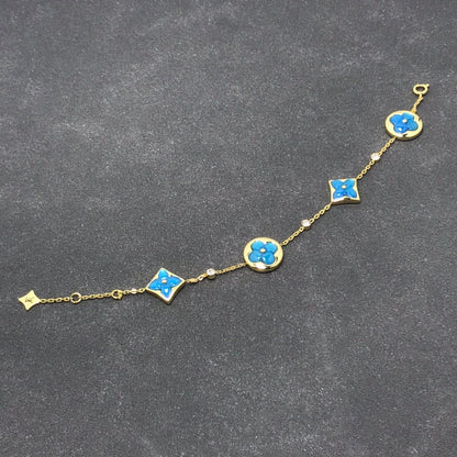 [Kismet Jewels ]STAR AND SUN TURQUOISE 4 MOTIFS 3 DIAMONDS