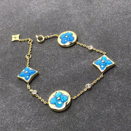 [Kismet Jewels ]STAR AND SUN TURQUOISE 4 MOTIFS 3 DIAMONDS