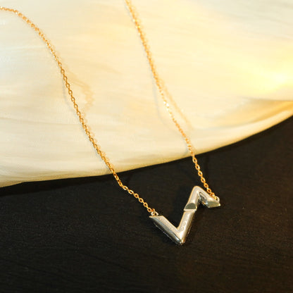 [Kismet Jewels ]VOLT SILVER DIAMOND PEDANT NECKLACE