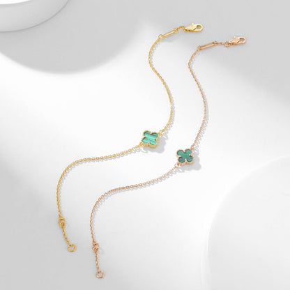 [Kismet Jewels ]CLOVER BRACELET MALACHITE 1 MOTIF