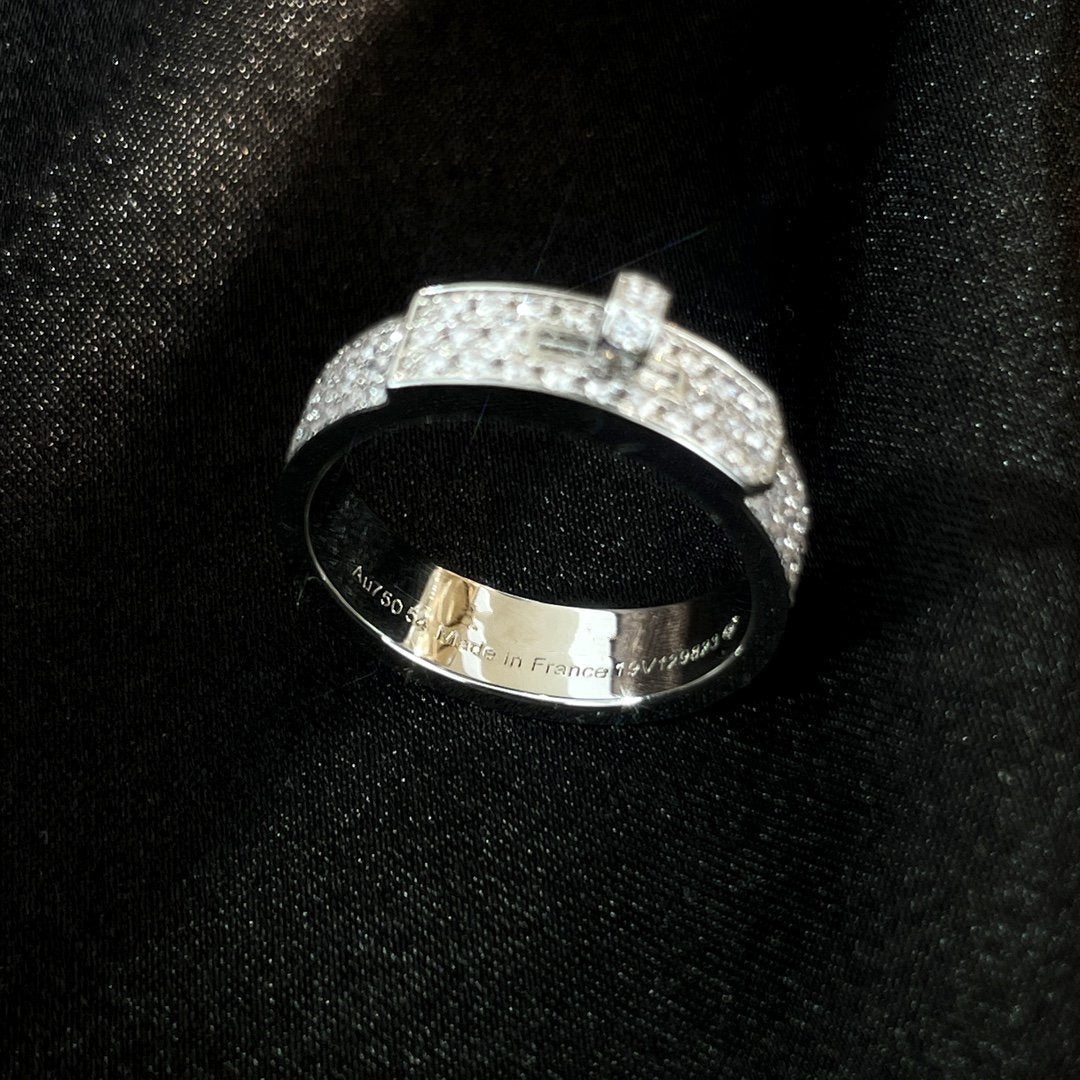 [Kismet Jewels ]KELLY SILVER DIAMOND RING